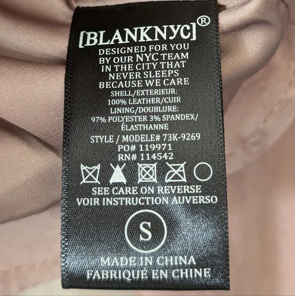 NWT BlankNYC Suede 100% Leather Moto Jacket in Desert Rose SMALL MSRP $198 - Picture 10 of 11